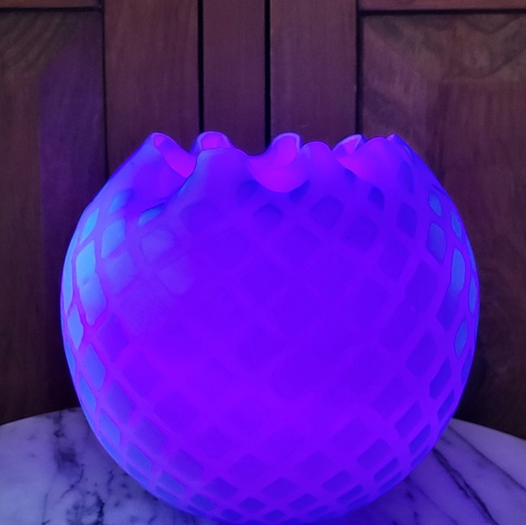 Antique Glass Rose Vase - Picture 6 of 15